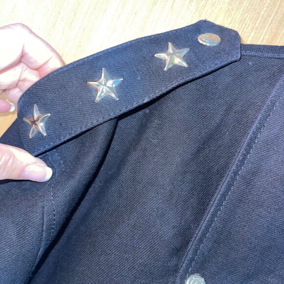 Jeff Hamilton Vintage Mens Size M Black Studded Eagle Biker Denim Jacket Rare - Picture 5 of 13